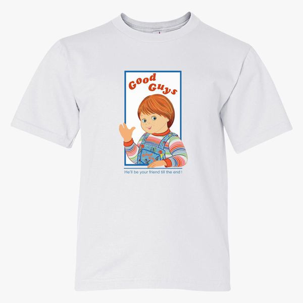 Good Guys Childs Play Youth T Shirt Customon - code monkeys from g4tv long sleeve shirt roblox