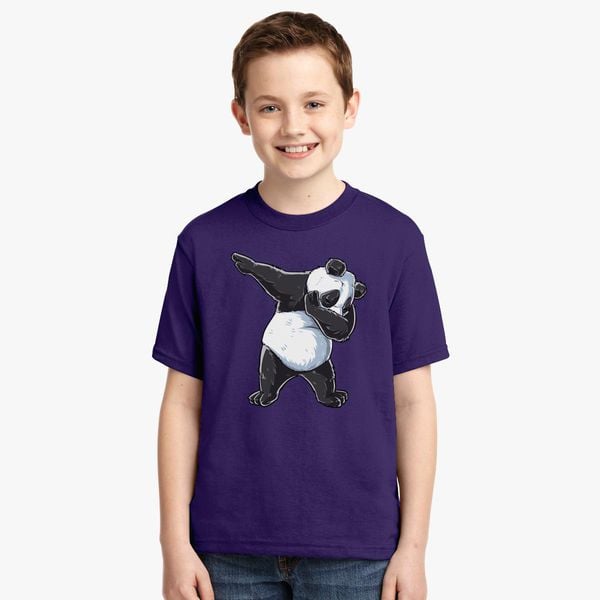 Dabbing Panda Youth T Shirt Customon - t shirt roblox girl panda