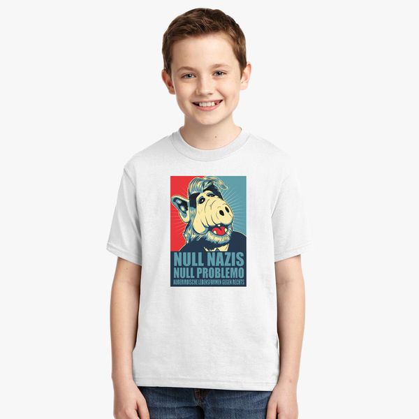 Alf Null Nazis Null Problemo Youth T Shirt Customon - roblox nazi t shirt