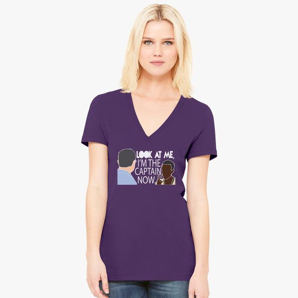 I M The Captain Now Captain Phillips Women S V Neck T Shirt Customon