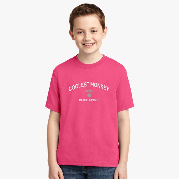 Coolest Monkey Youth T Shirt Customon - monkey fan shirt roblox
