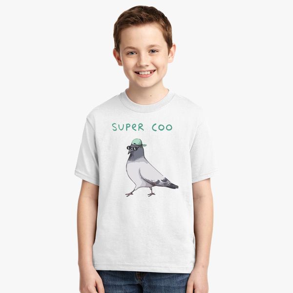 Super Coo Pigeon Youth T Shirt Customon - pigeon mask roblox