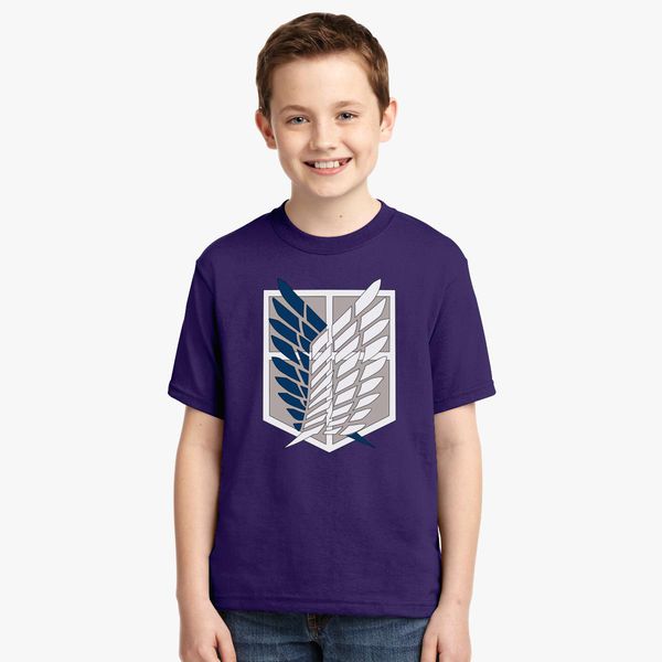 Scouting Legion Attack On Titan Logo Youth T Shirt Customon - attack on titan tee roblox