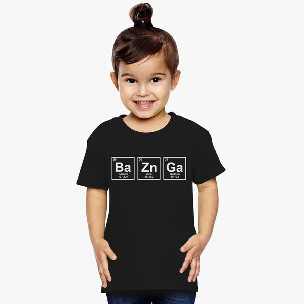 Staat Sobriquette transactie Bazinga Chemical Element Big Bang Sheldon Toddler T-shirt - Customon