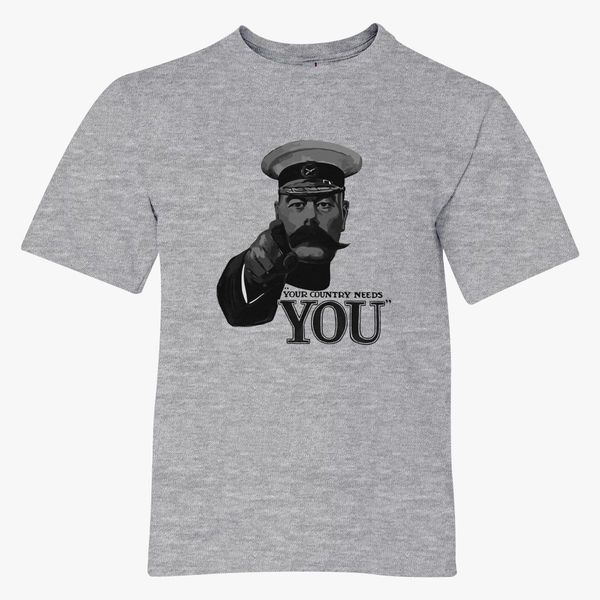 Lord Kitchener Your Country Needs You Youth T Shirt Customon - the black and white lords uniform shirt roblox