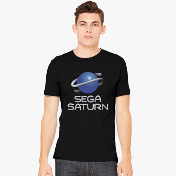 Sega Saturn logo de jeu vidéo à manches longues T-shirt noir taille S à 3XL