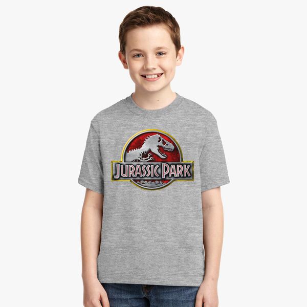 Jurassic Park Logo Youth T Shirt Customon - roblox jurassic park shirt