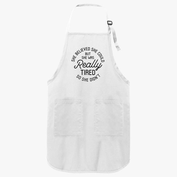 She believed she could funny women's apron gift polyester cotton new made2order