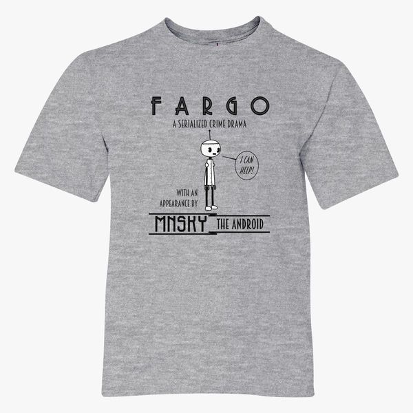 Fargo Vintage Minsky Android Robot Youth T Shirt Customon - robot xx roblox