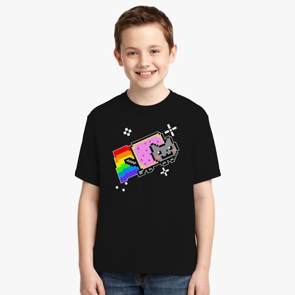 Nyan Cat Rainbow Youth T Shirt Customon - nyan cat tank roblox