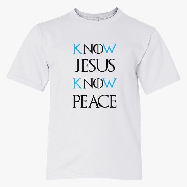 Download Know Jesus Know Peace Christian Shirt Roblox