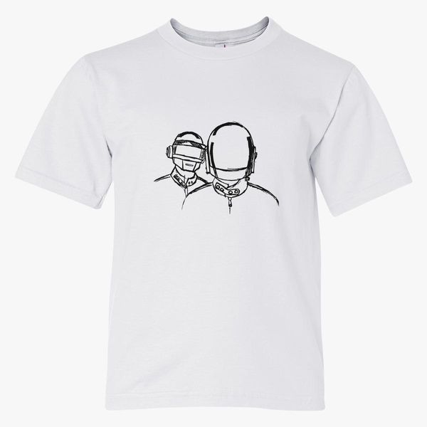 Daft Punk Sketch Youth T Shirt Customon - daft punk pants roblox