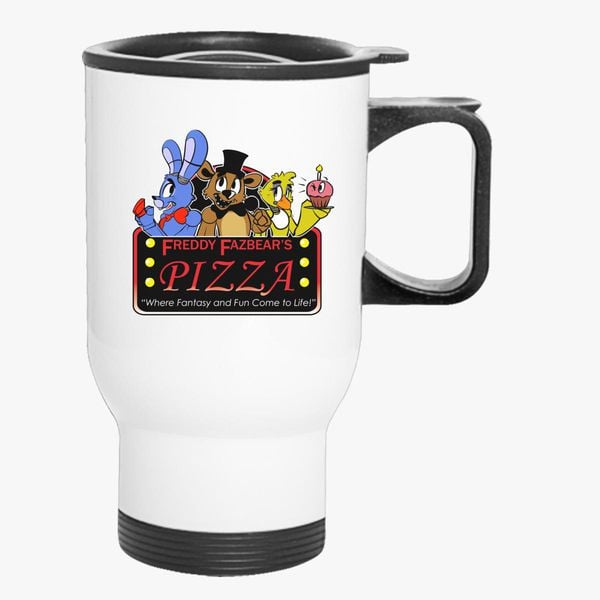 Five Nights At Freddys FNAF Travel Mug Can Be Personalised With Any Name 