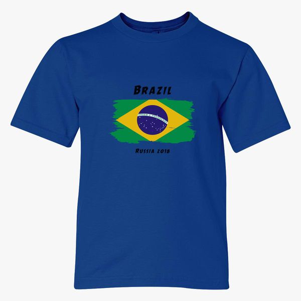 Brazil World Cup 2018 Youth T Shirt Customon - t shirt roblox brazil