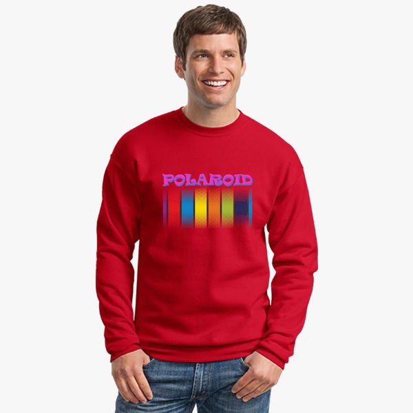 polaroid crew neck sweater