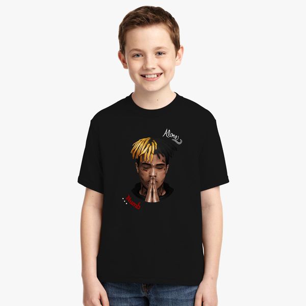 Xxxtentacion Alone And Numb Youth T Shirt Customon - red numb shirt roblox