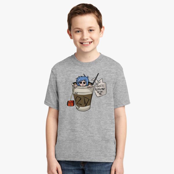 Gorillaz 2d Just A Peppermint Tea For Me Youth T Shirt Customon - roblox gorillaz shirt