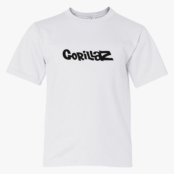 Gorillaz New Logo Youth T Shirt Customon - gorillaz demon days shirt roblox