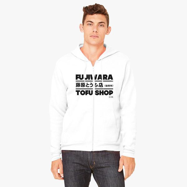 Initial D Fujiwara Tofu Shop Tee Unisex Zip Up Hoodie Customon