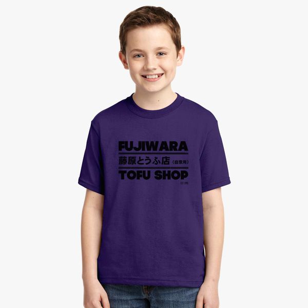 Initial D Fujiwara Tofu Shop Tee Youth T Shirt Customon - tofu logo fan shirt roblox
