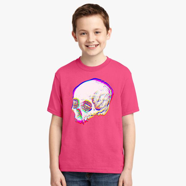 Skull Glitch Youth T Shirt Customon - trying to make a glitch shirt roblox