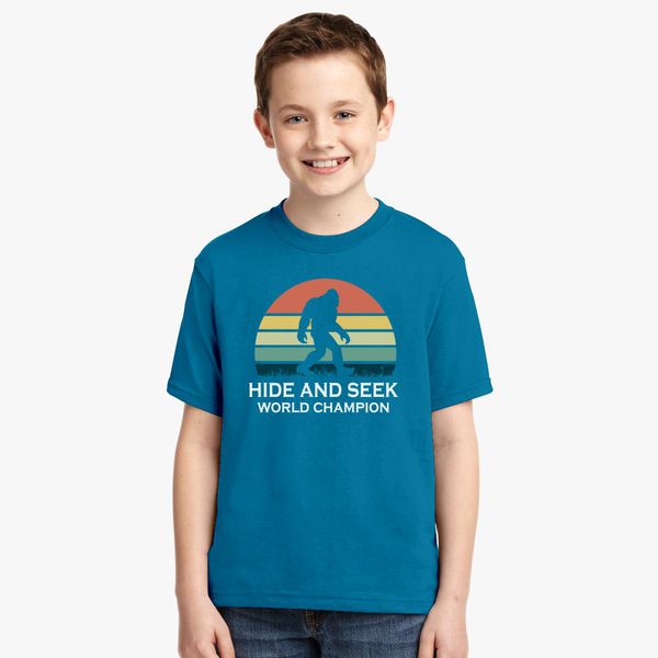 Hide And Seek World Champion Youth T Shirt Customon - guava juice gaming roblox hide and seek
