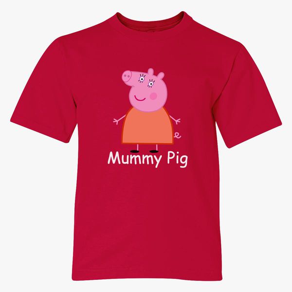 Mummy Pig Youth T Shirt Customon