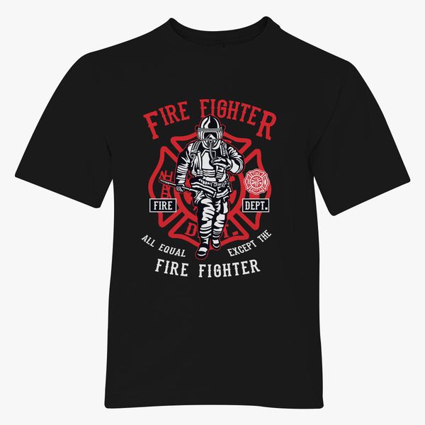 Firefighter T Shirt Youth T Shirt Customon - firefighter shirt roblox