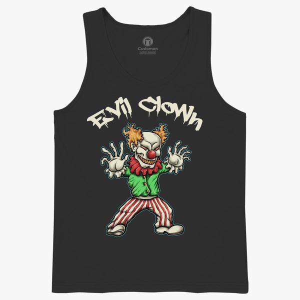 Scary Evil Clown T Shirt Kids Tank Top Customon - roblox killer clown how to get into tank