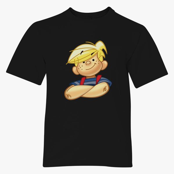 Dennis The Menace Youth T Shirt Customon - growing up in roblox denis roblox girl outfit codes 2019
