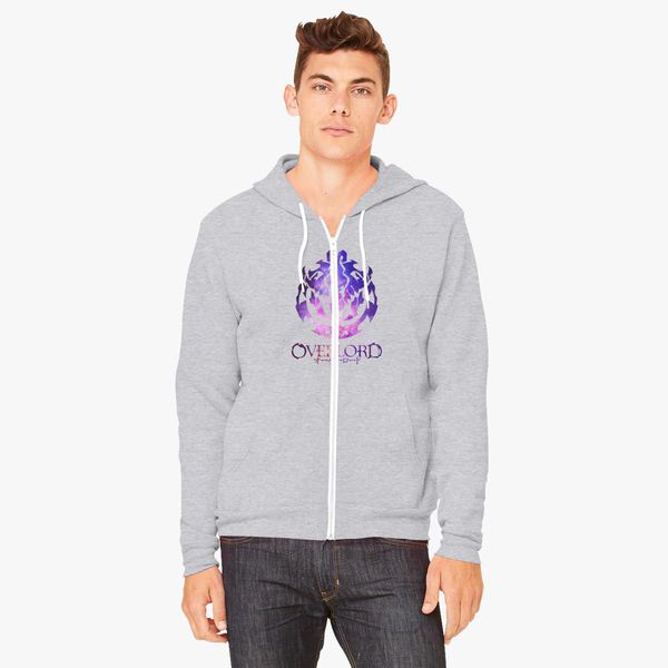 Overlord Anime Guild Emblem Galaxy Nebula Unisex Zip Up Hoodie Customon