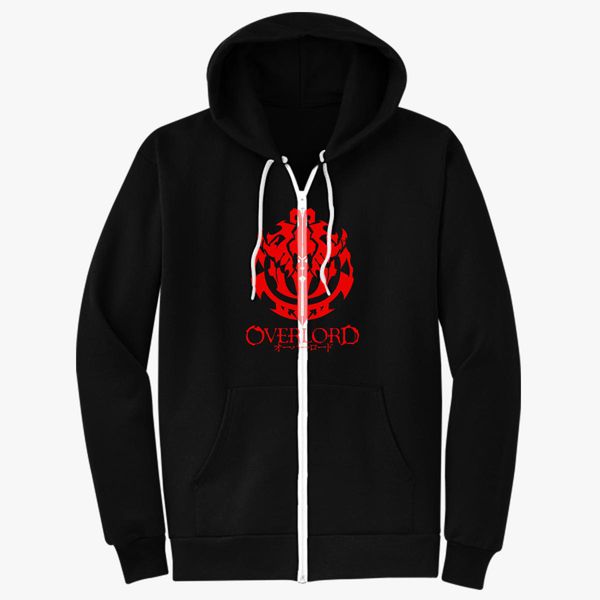 Overlord Anime Guild Emblem Ainz Ooal Gown Unisex Zip Up Hoodie Customon