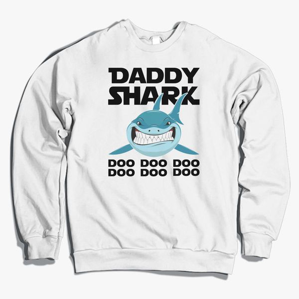 Daddy Shark Adult Crewneck Sweatshirt 