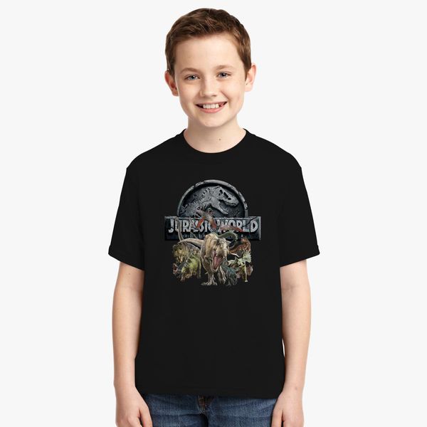 Jurassic World Fallen Kingdom Youth T Shirt Customon - jurassic world t shirt roblox