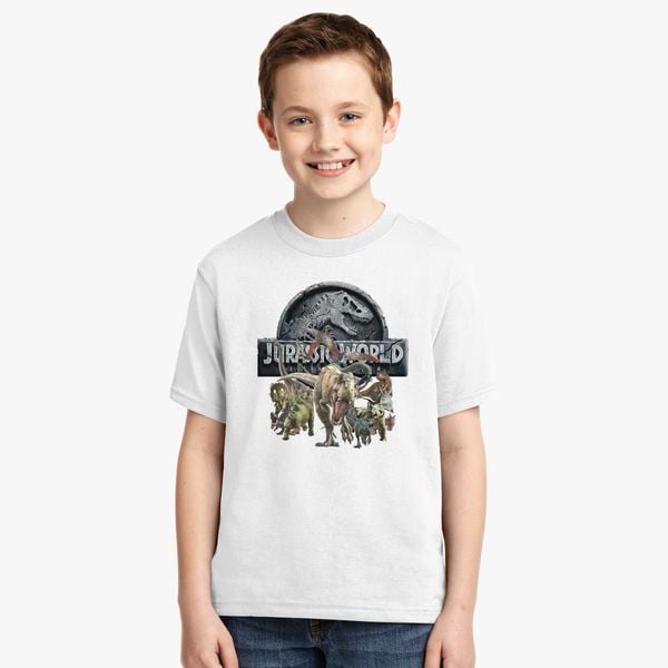 Jurassic World Fallen Kingdom Youth T Shirt Customon - jurassic world t shirt roblox