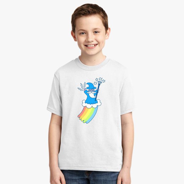 Rainbow Wizard Youth T Shirt Customon - rainbow girl shirt roblox t shirt designs