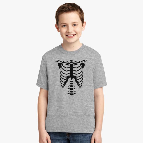 Skeleton Torso Halloween Costume T Shirts Youth T Shirt Customon - skeleton clipart torso t shirts for roblox free
