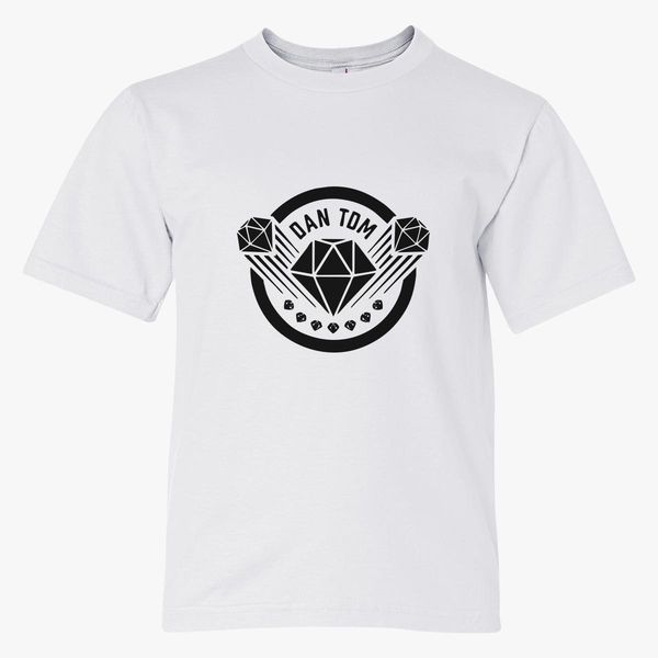Dantdm Logo Youth T Shirt Customon - dantdm roblox merch