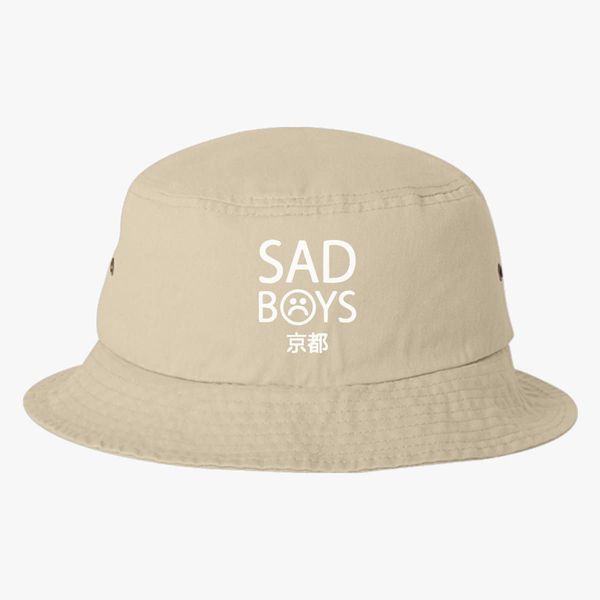 Yung Lean Sad Boys Logo Bucket Hat Embroidered Customon