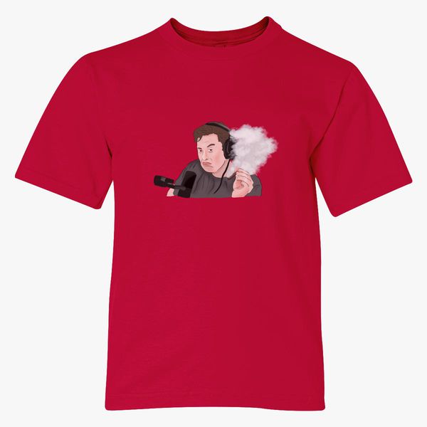 Elon Musk Smoking Youth T Shirt Customon