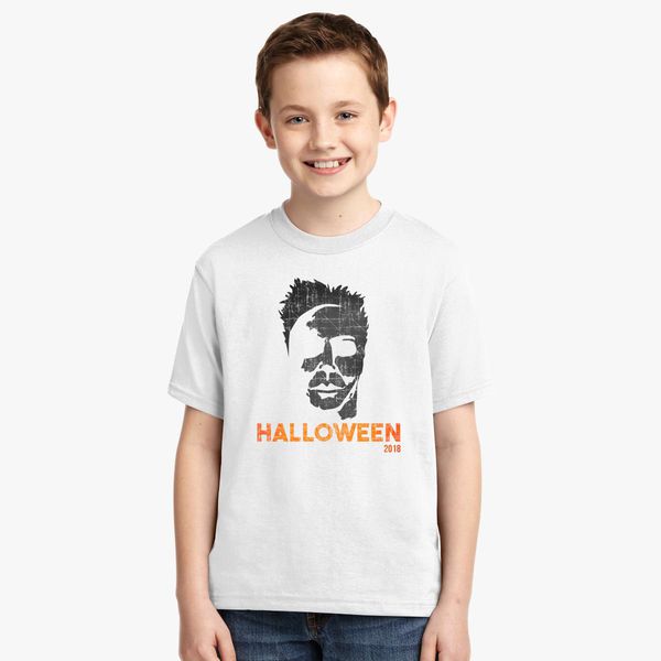Halloween 2018 Michael Myers Youth T Shirt Customon - 