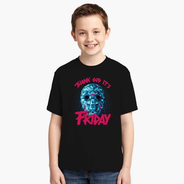 Jason Voorhees Thanks God It Is Friday 13th Youth T Shirt Customon - 