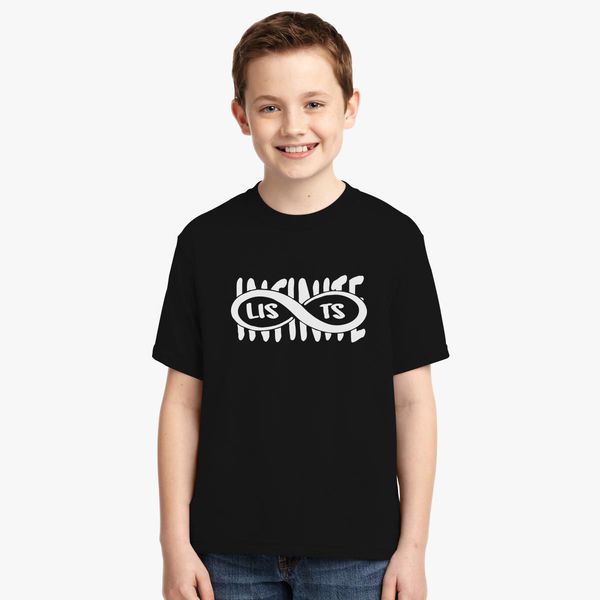 Infinite Lists Logo Youth T Shirt Customon - infinite lists roblox