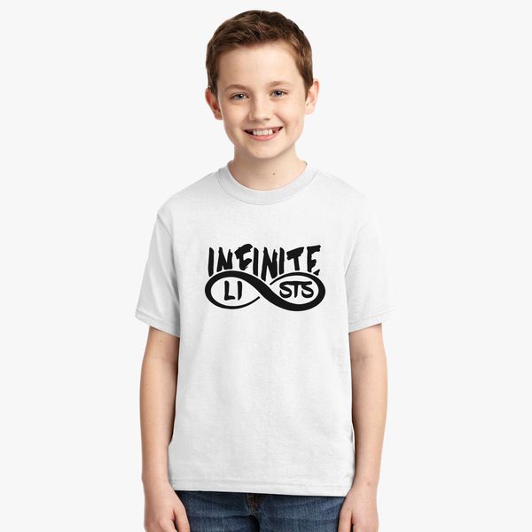 Infinite Lists Youth T Shirt Customon - infinite lists roblox