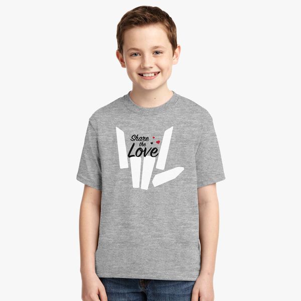 Share The Love Logo Stephen Sharer Youth T Shirt Customon