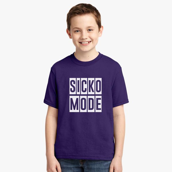 Sicko Mode Youth T Shirt Customon - roblox music codes sicko mode