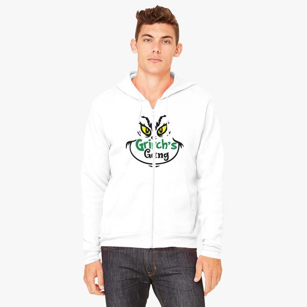 grinch zip up hoodie