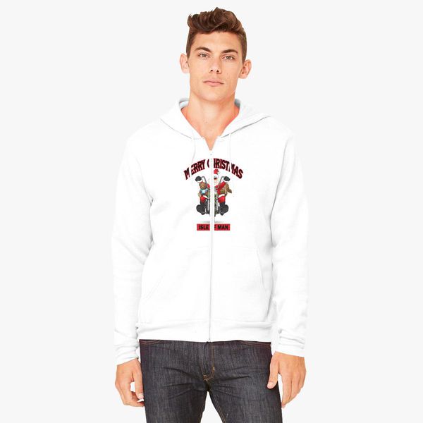 santa zip up hoodie