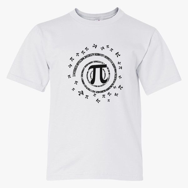 Pi Spiral Novelty Shirt For Pi Da 1 Youth T Shirt Customon - pi shirt roblox
