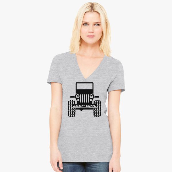 Jeep Ladies Atomic Grill V-Neck T-Shirt for Womens